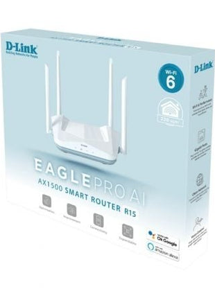 Router Inalámbrico D - Link EAGLE PRO AI AX1500 1500Mbps/ 2.4GHz 5GHz/ 4 Antenas/ WiFi 802.11ax/ac/n/g/b/k/v/a/h - 3ab/3u - Tiensol