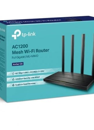 Router Inalámbrico TP - Link Archer C6 1200Mbps/ 2.4GHz 5GHz/ 5 Antenas/ WiFi 802.11ac/n/a - b/g/n - Tiensol