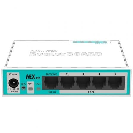 Router Mikrotik Hex Lite RB750R2 5 Puertos/ RJ45 10/100/ PoE - Tiensol