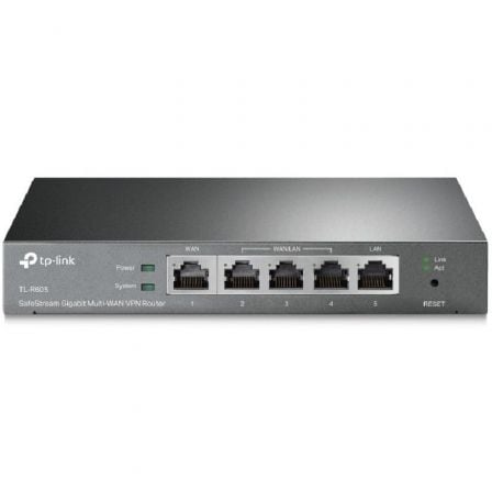 Router VPN SafeStream Gigabit TP - Link Omada TL - R605/ 5 Puertos Multi - WAN - Tiensol