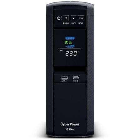 SAI Línea Interactiva Cyberpower CP1350EPFCLCD/ 1350VA - 810W/ 6 Salidas/ Formato Torre - Tiensol