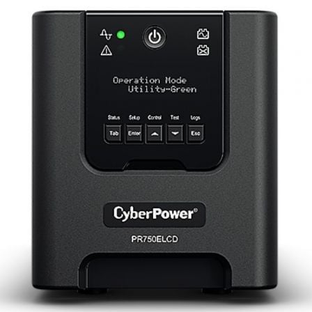 SAI Línea Interactiva Cyberpower PR750ELCD/ 750VA - 675W/ 6 Salidas/ Formato Torre - Tiensol