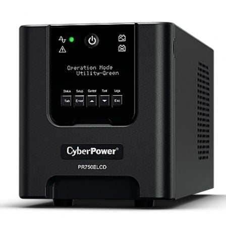 SAI Línea Interactiva Cyberpower PR750ELCD/ 750VA - 675W/ 6 Salidas/ Formato Torre - Tiensol