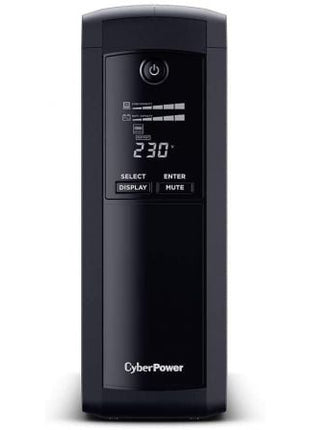 SAI Línea Interactiva Cyberpower VP1200ELCD - DE/ 1200VA - 720W/ 5 Salidas/ Formato Torre - Tiensol