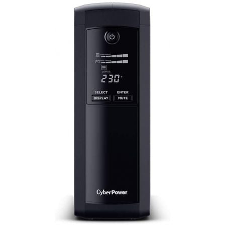 SAI Línea Interactiva Cyberpower VP1200ELCD - DE/ 1200VA - 720W/ 5 Salidas/ Formato Torre - Tiensol