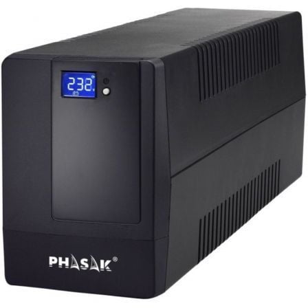 SAI Línea Interactiva Phasak 2000 VA LCD/ 2000VA/ 4 Salidas/ Formato Torre - Tiensol