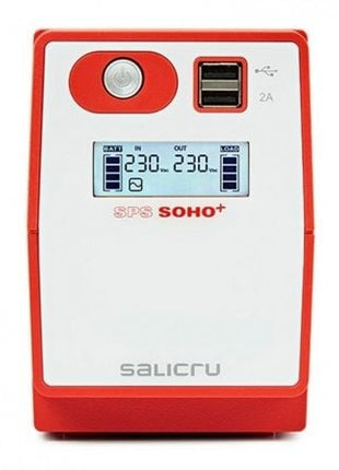 SAI Línea Interactiva Salicru SPS 500 SOHO+/ 500VA - 300W/ 2 Salidas/ Formato Torre - Tiensol