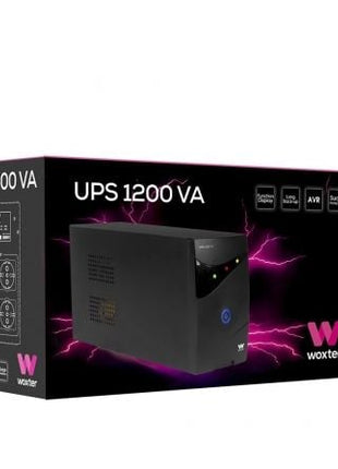 SAI Línea Interactiva Woxter UPS 1200 VA/ 1200VA - 720W/ 3 Salidas/ Formato Torre - Tiensol