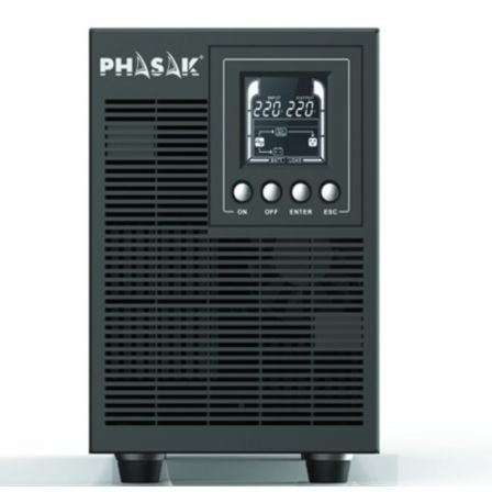 SAI Online Phasak 2000 VA Online LCD/ 2000VA - 1800W/ 4 Salidas/ Formato Torre - Tiensol