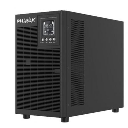 SAI Online Phasak 3000 VA Online LCD/ 3000VA - 2700W/ 4 Salidas/ Formato Torre - Tiensol