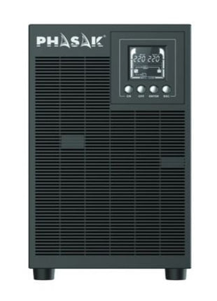 SAI Online Phasak 3000 VA Online LCD/ 3000VA - 2700W/ 4 Salidas/ Formato Torre - Tiensol