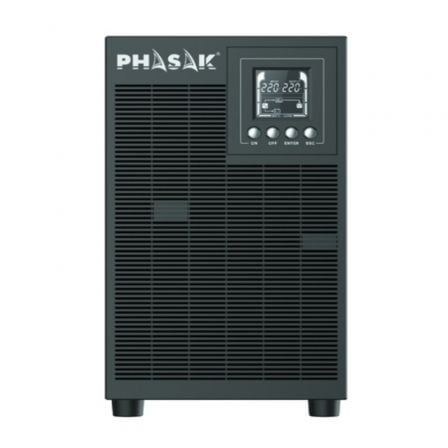 SAI Online Phasak 3000 VA Online LCD/ 3000VA - 2700W/ 4 Salidas/ Formato Torre - Tiensol