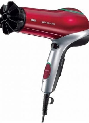 Secador Braun Satin Hair 7 HD770E/ 2200W/ Iónico/ Rojo y Plata - Tiensol