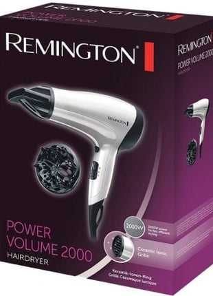 Secador Remington Power Volume 2000/ 2000W/ Iónico/ Blanco - Tiensol