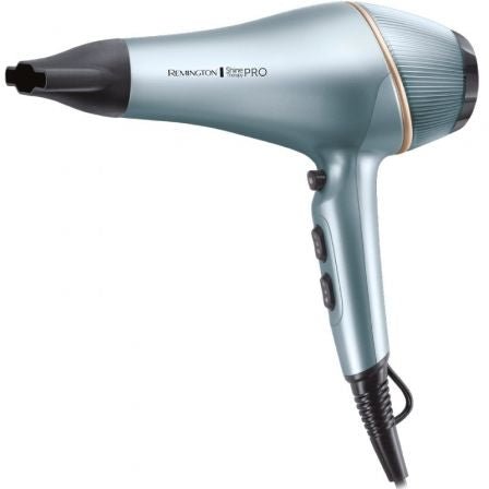 Secador Remington Shine Therapy Pro AC9300/ 2200W/ Iónico/ Negro y Azul - Tiensol