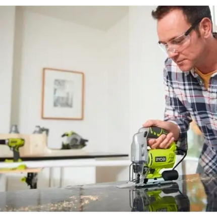 Sierra de Calar Ryobi RJS750-G | 500W | 75mm Madera | Cambio Rápido - Herramientas Eléctricas
