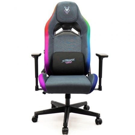 Silla Gaming Woxter Stinger Station Elite/ Luces LED/ Azul y Rosa - Tiensol