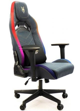 Silla Gaming Woxter Stinger Station Elite/ Luces LED/ Dorada y Plata - Tiensol