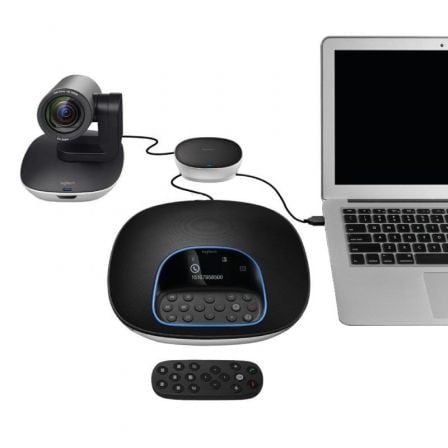 Sistema de Videoconferencia Logitech Group/ Enfoque Automático/ Full HD - Tiensol