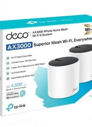 Sistema Mesh TP - Link Deco X55 3000Mbps/ 2.4GHz 5GHz/ Pack de 2 - Tiensol