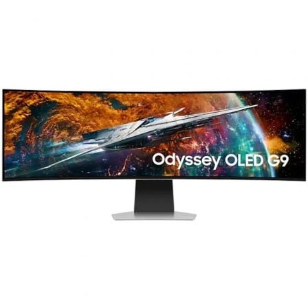 Smart Monitor Gaming Ultrapanorámico Curvo Samsung Odyssey OLEDG9 S49CG954SU 49'/ Dual QHD/ 0.03ms/ 240Hz/ OLED/ Regulable en altura/ Multimedia/Plata - Tiensol