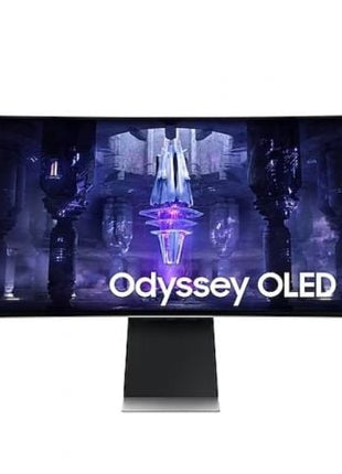 Smart Monitor Gaming Ultraparonámico Curvo Samsung OdysseyG8 S34BG850SU 34'/ UWQHD/ Smart TV/ 0.1ms/ 175Hz/ OLED/ Regulable en altura/Multimedia/Plata - Tiensol