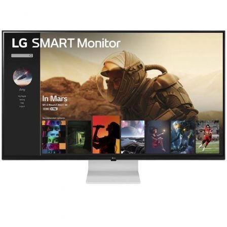 Smart Monitor LG 43SQ700S - W 42.5'/ 4K/ Smart TV/ Multimedia/ Blanco - Tiensol