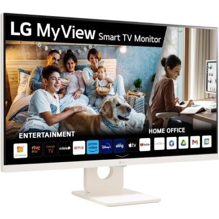 Smart Monitor LG MyView 27SR50F - W 27'/ Full HD/ Smart TV/ Multimedia/ Blanco - Tiensol