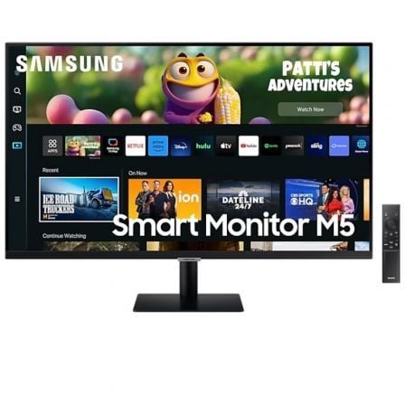 Smart Monitor Samsung M5 S27DM500EU 27'/ Full HD/ Smart TV/ Multimedia/ Negro - Tiensol