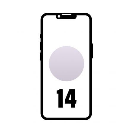 Smartphone Apple iPhone 14 128GB/ 6.1'/ 5G/ Purpura - Tiensol