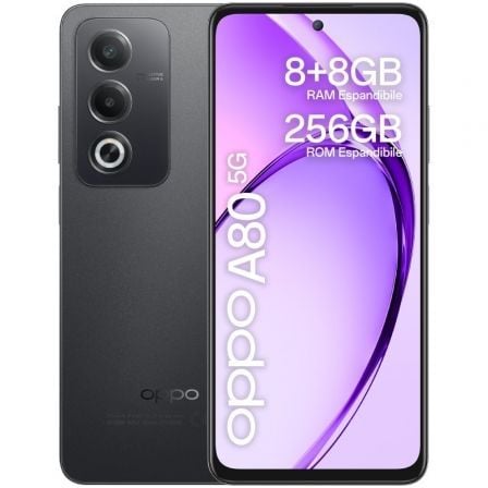 Smartphone Oppo A80 8GB/ 256GB/ 6.67'/ 5G/ Negro - Tiensol