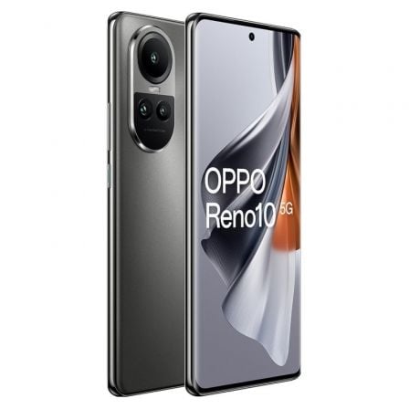 Smartphone Oppo Reno 10 8GB/ 256GB/ 6.7'/ 5G/ Gris Plateado - Tiensol