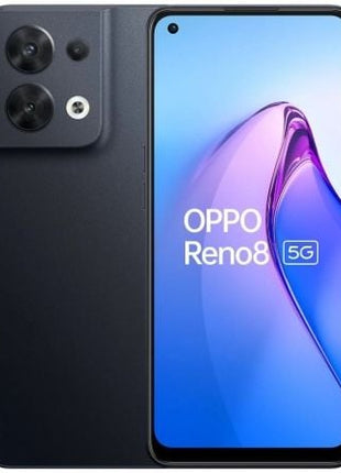 Smartphone Oppo Reno 8 8GB/ 256GB/ 6.43'/ 5G/ Negro Brillante - Tiensol