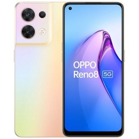 Smartphone Oppo Reno 8 8GB/ 256GB/ 6.43'/ 5G/ Oro Brillante - Tiensol