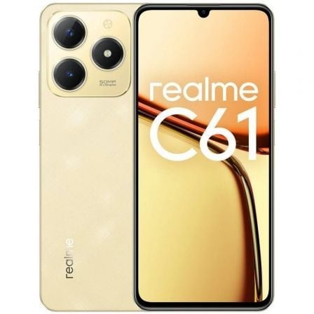 Smartphone Realme C61 6GB/ 256GB/ 6.74'/ Oro - Tiensol