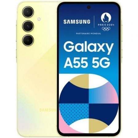 Smartphone Samsung Galaxy A55 8GB/ 128GB/ 6.6'/ 5G/ Amarillo - Tiensol