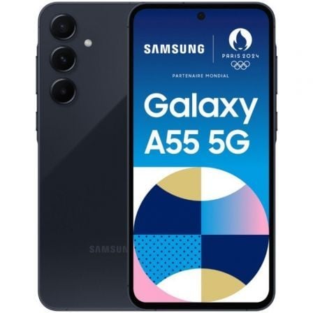 Smartphone Samsung Galaxy A55 8GB/ 128GB/ 6.6'/ 5G/ Negro - Tiensol