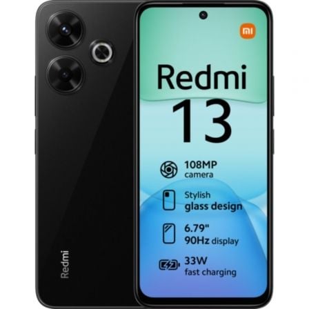 Smartphone Xiaomi Redmi 13 6GB/ 128GB/ 6.79'/ Negro Medianoche - Tiensol