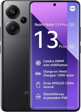 Smartphone Xiaomi Redmi Note 13 Pro+ 12GB/ 512GB/ 6.67'/ 5G/ Negro - Tiensol