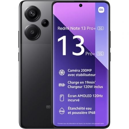 Smartphone Xiaomi Redmi Note 13 Pro+ 12GB/ 512GB/ 6.67'/ 5G/ Negro - Tiensol