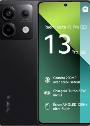 Smartphone Xiaomi Redmi Note 13 Pro NFC 12GB/ 512GB/ 6.67'/ 5G/ Negro - Tiensol