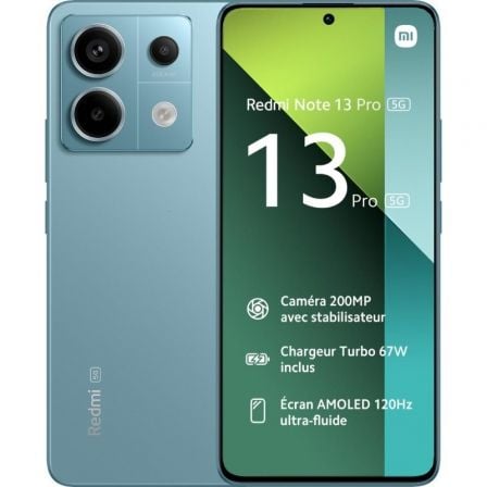 Smartphone Xiaomi Redmi Note 13 Pro NFC 8GB/ 256GB/ 6.67'/ 5G/ Verde Azulado - Tiensol