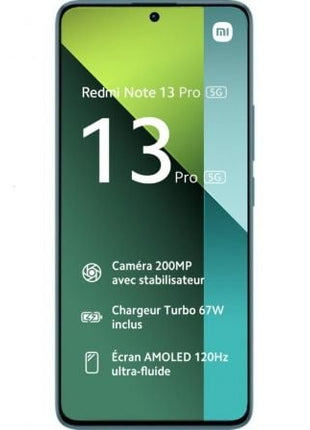 Smartphone Xiaomi Redmi Note 13 Pro NFC 8GB/ 256GB/ 6.67'/ 5G/ Verde Azulado - Tiensol