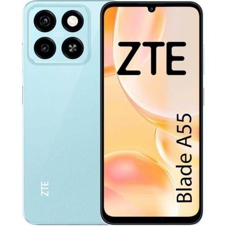 Smartphone ZTE Blade A55 4GB/ 128GB/ 6.75'/ Azul - Tiensol