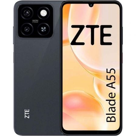 Smartphone ZTE Blade A55 4GB/ 128GB/ 6.75'/ Negro - Tiensol