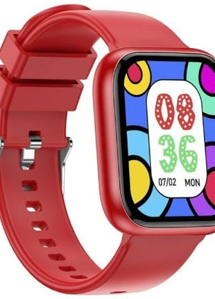 Smartwatch Forever IGo Watch 3 JW - 500/ Notificaciones/ Frecuencia Cardíaca/ Rojo - Tiensol