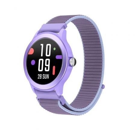 Smartwatch SPC Smartee Duo Vivo 9651T/ Notificaciones/ Frecuencia Cardíaca/ Púrpura/ Incluye Correa Extra - Tiensol