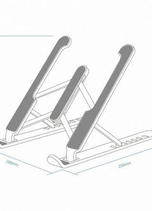 Soporte Aisens LPS1M - 099 para Portátiles/ Tablets hasta 15'/ Plata - Tiensol