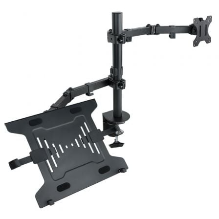 Soporte de Mesa Orientable/ Inclinable Tooq DB1200TN - B para TV y Portátil de 13 - 32' - Tiensol