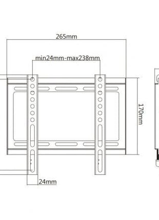 Soporte de Pared Fijo Aisens WT42F - 157 para TV de 32 - 42'/ hasta 35kg - Tiensol